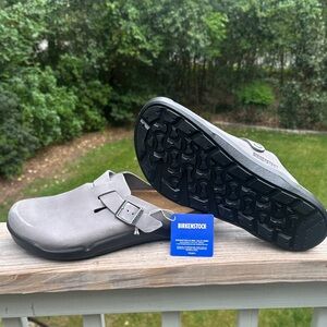 Birkenstock Men's Boston Clog in Gray